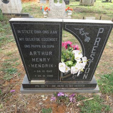 PRESTON Arthur Henry 1942-2000