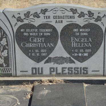 PLESSIS Gert Christiaan., du 1922-1987 &amp; Engela Helena 1929-2002