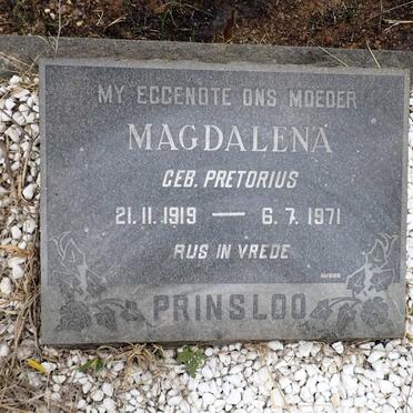PRINSLOO Magdalena nee PRETORIUS 1919-1971