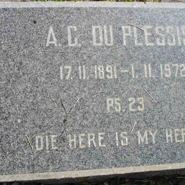 PLESSIS A.C., du 1891-1972