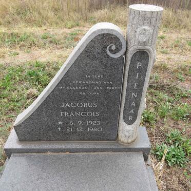 PIENAAR Jacobus Francois 1923-1980