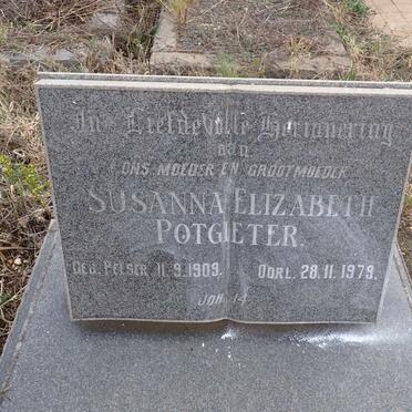 POTGIETER Susanna Elizabeth 1909-1979