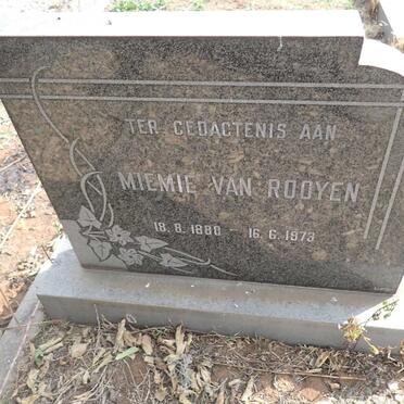 ROOYEN Miemie, van 1888-1973