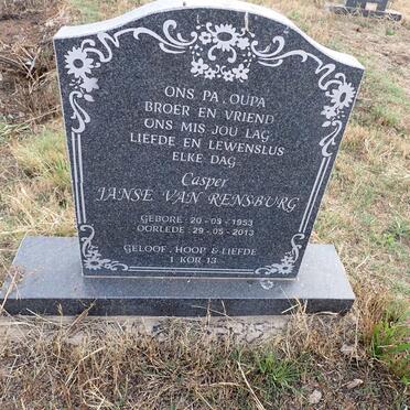 RENSBURG Casper, Janse van 1953-2013