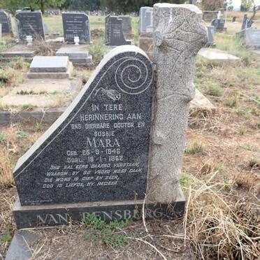 RENSBURG Mara, van 1946-1962