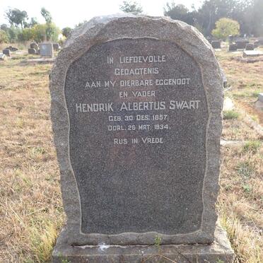SWART Hendrik Albertus 1857-1934