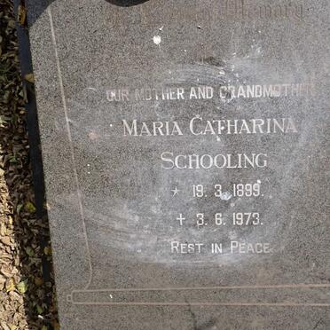 SCHOOLING Maria Catharina 1899-1973
