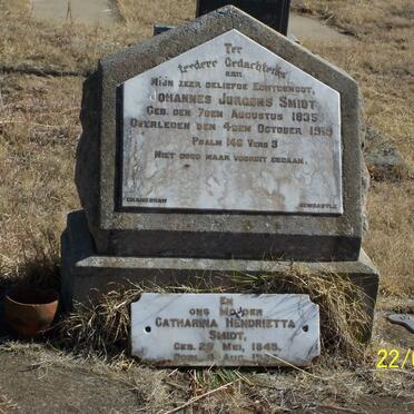 SMIDT Johannes Jurgens 1835-1919 &amp; Catharina Hendrietta 1845-1926