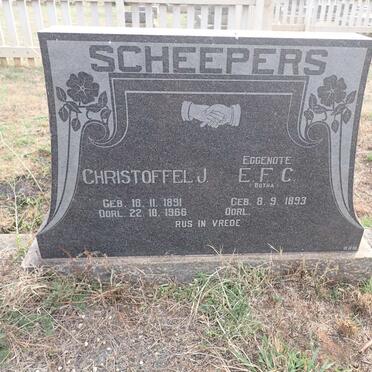 SCHEEPERS Christoffel J. 1891-1966 & E.F.C. BOTHA 1893-