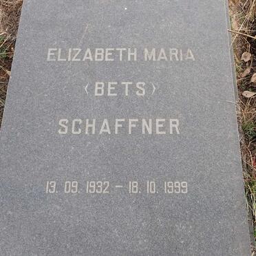 SCHAFFNER Elizabeth Maria 1932-1999