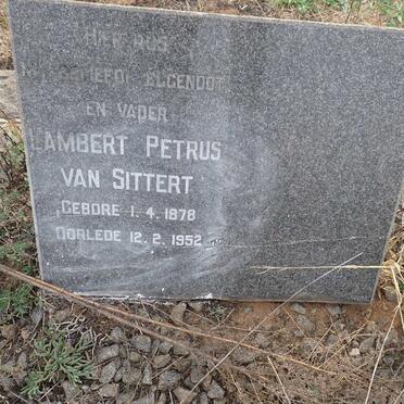 SITTERT Lambert Petrus, van 1878-1952