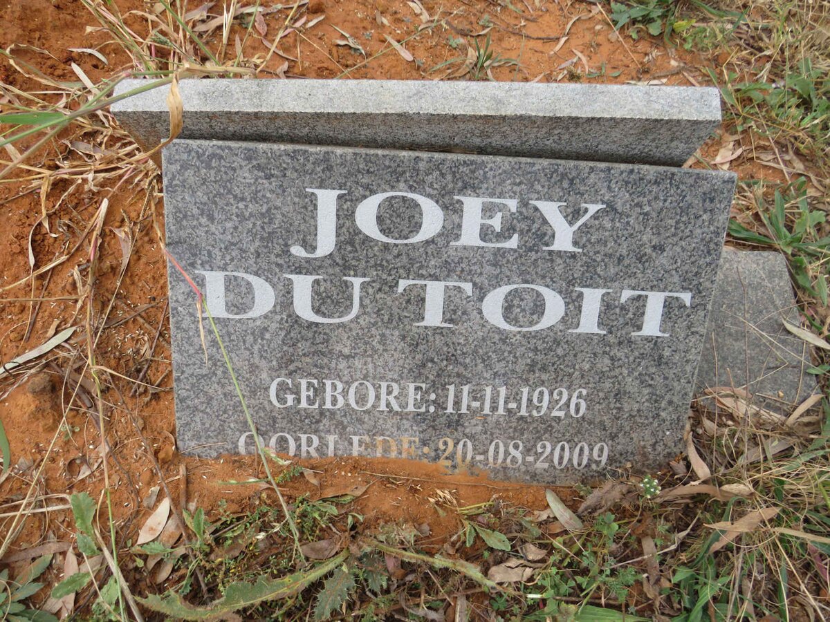 TOIT Joey, du 1926-2009