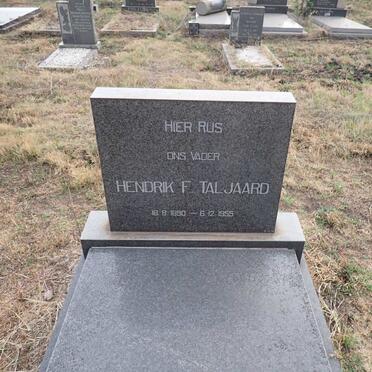 TALJAARD Hendrik F. 1890-1955