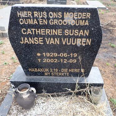 VUUREN Catherine Susan, Janse van 1929-2002