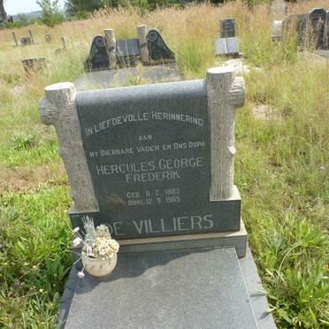 VILLIERS Hercules George Frederik, de 1883-1965