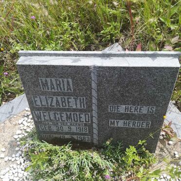 WELGEMOED Maria Elizabeth nee VAN DER MERWE 1918-1983