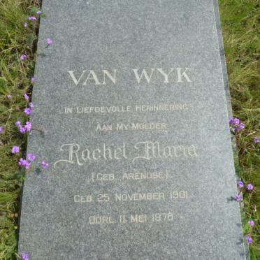 WYK Rachel Maria, van nee ARENDSE 1901-1978