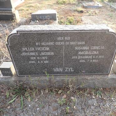 ZYL Willem Frederik Johannes Jacobus, van 1872-1955 & Susanna Cornelia Magdalena ERASMUS 1875-1964