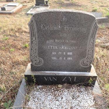 ZYL Aletta Johanna E., van 1888-1964