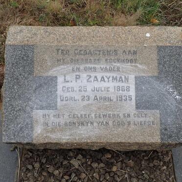 ZAAYMAN L.P. 1868-1935