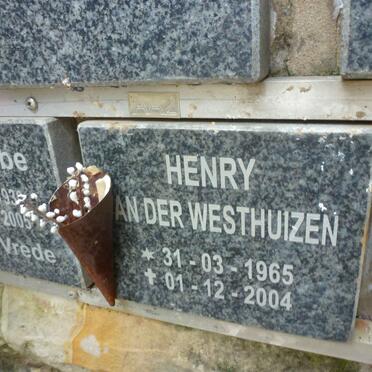 WESTHUIZEN Henry, van der 1965-2004