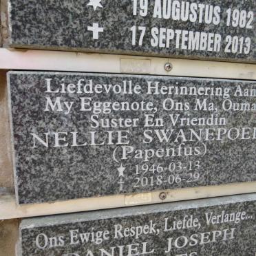 SWANEPOEL Nellie nee PAPENFUS 1946-2018