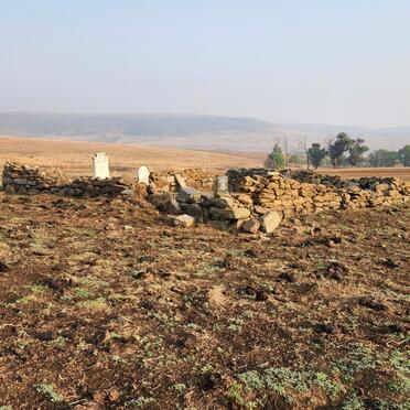 Free State, HARRISMITH district, Brakpan 698, farm cemetery