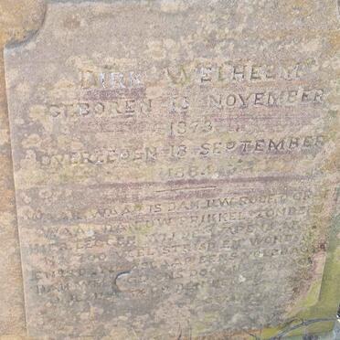 ROOYEN Dirk Welhelm, van 1873-1884