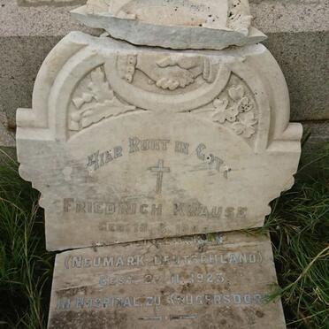 KRAUSE Friedrich 1845-1923