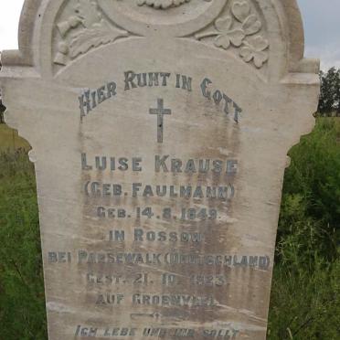 KRAUSE Luise nee FAULMANN 1849-1923
