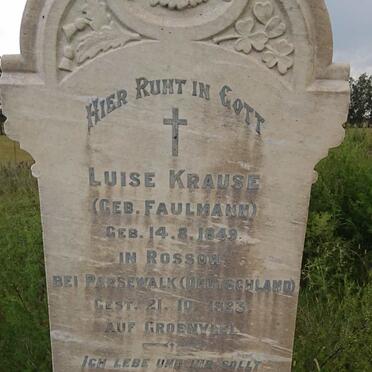 KRAUSE Luise nee FAULMANN 1849-1923