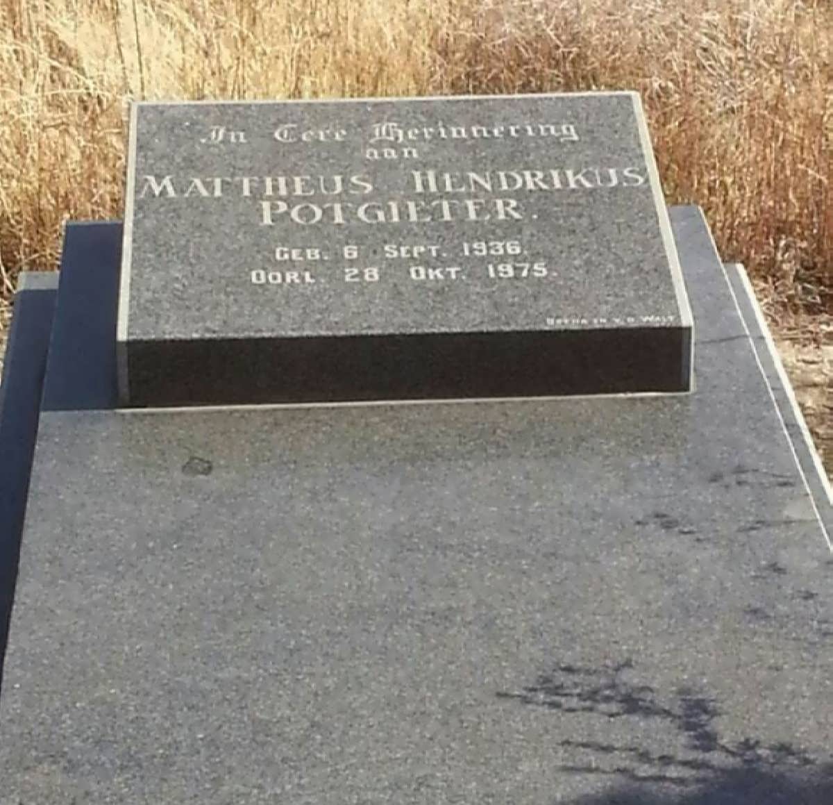 POTGIETER Mattheus Hendrikus 1936-1975