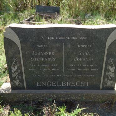 ENGELBRECHT Johannes Stephanus 1868-1928 &amp; Sara Johanna 1870-1963