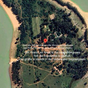 Free State, HEILBRON district, Deneysville, Vaaldam, Grooteiland_2, Small cemetery