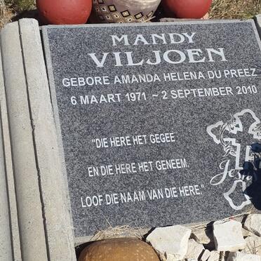 VILJOEN Amanda Helena nee DU PREEZ 1971-2010