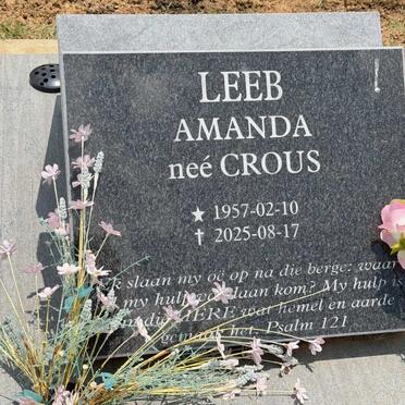LEEB Amanda nee CROUS 1957-2025