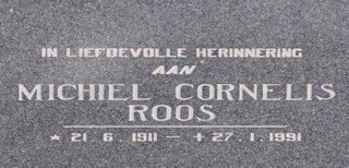 ROOS Michiel Cornelis 1911-1991