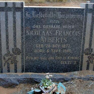 ALBERTS Nicolaas Francois 1872-1960