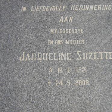 BORNMAN Jacqueline Suzette 1921-2008