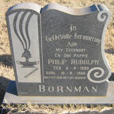 BORNMAN Philip Rudolph 1899-1966