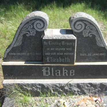 BLAKE Elizabeth nee DRIVER 1889-1947