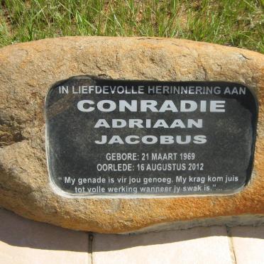 CONRADIE Adriaan Jacobus 1969-2012