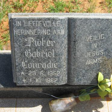 CONRADIE Pieter Gabriel 1952-1962