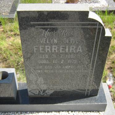 FERREIRA Jacobus 1886-1961 &amp; Evelyn Olive 1887-1979