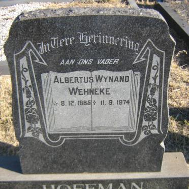 HOFFMAN Albertus Wynand Wehneke 1885-1974