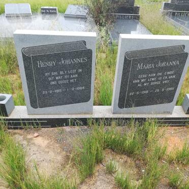 JOUBERT Henry Johannes 1915-1984 &amp; Maria Johanna 1918-1985