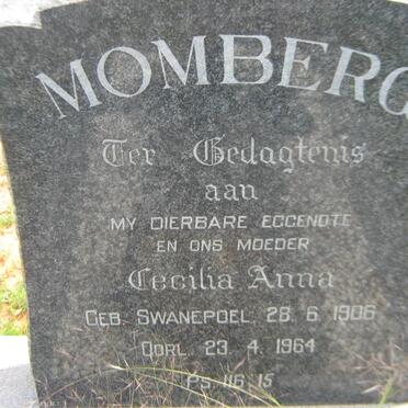 MOMBERG Cecilia Anna nee SWANEPOEL 1906-1964