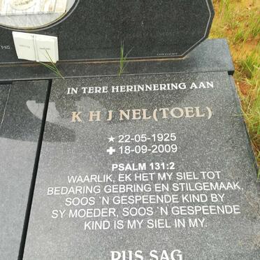 NEL K.H.J. 1925-2009