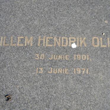 OLIVIER Willem Hendrik 1901-1971
