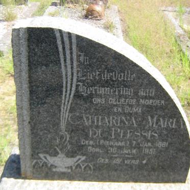 PLESSIS Catharina Maria, du nee PIENAAR 1881-1951